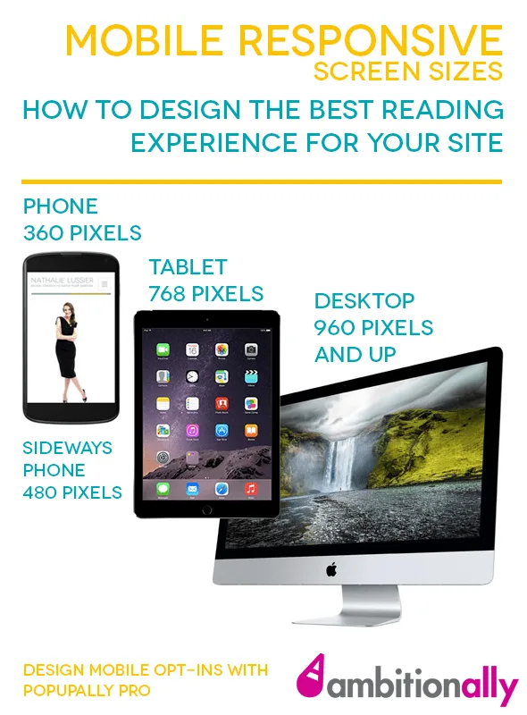 Mobile Responsive Screen Sizes