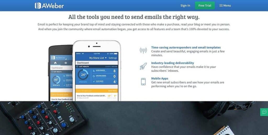 Best Email Marketing Software for Small Business: AWeber
