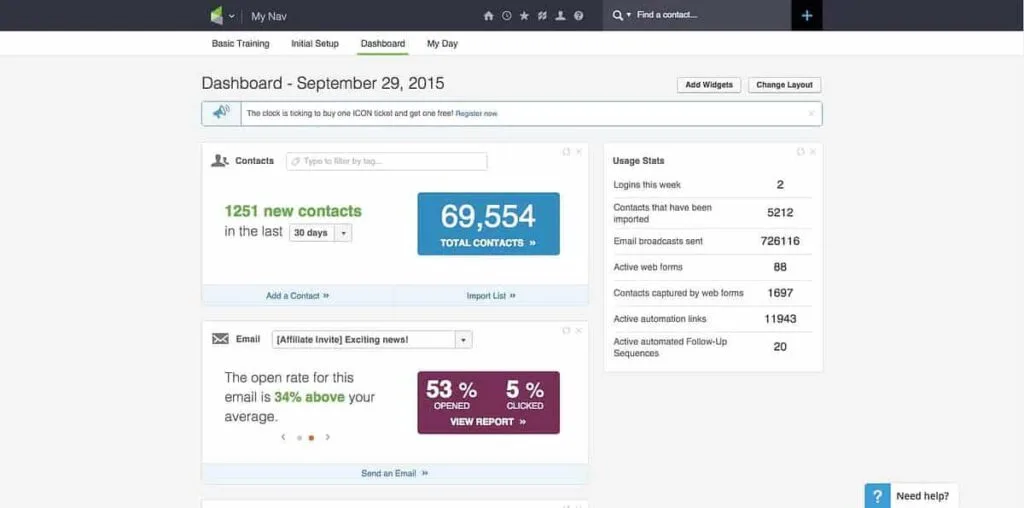 Best Email Marketing Software for Small Business: InfusionSoft