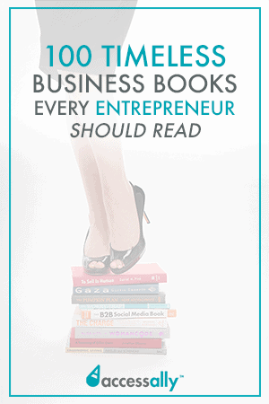 100 Timeless Business Books Every Creative Entrepreneur Will Benefit From. This is the list I wish I had when I started my business! #businessbooks #bookrecommendations #booknerd #womeninbusiness