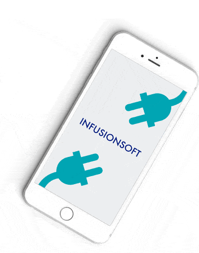 Thinkific vs. AccessAlly Mobile device with animation with ActiveCampaign, Drip, ConvertKit, Infusionsoft, and Ontraport
