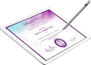 features like automated course certificates,Hibiscus Moon example certificate