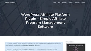 WordPress referral plugin for affiliates
