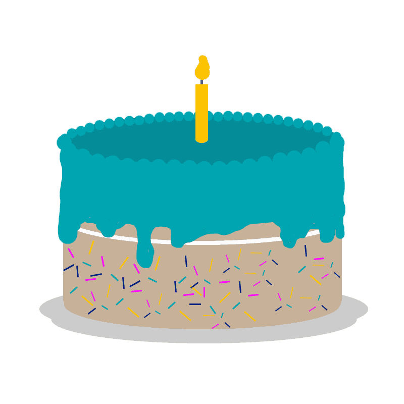 cake icon with candle