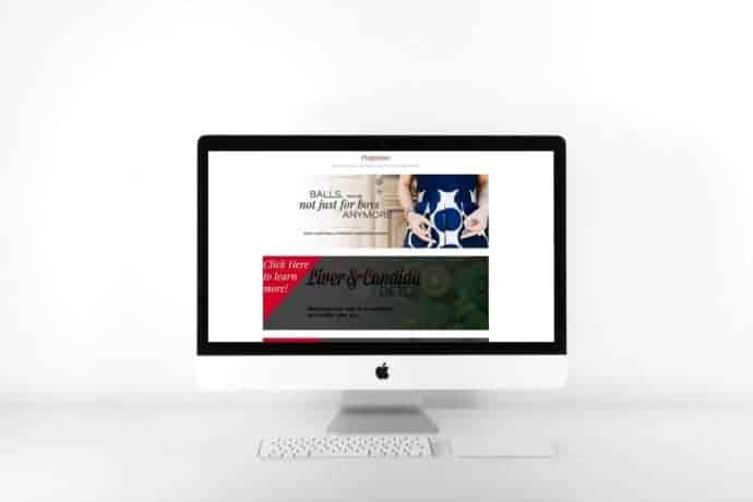Screenshot of Melissa's membership site on Mac Computer
