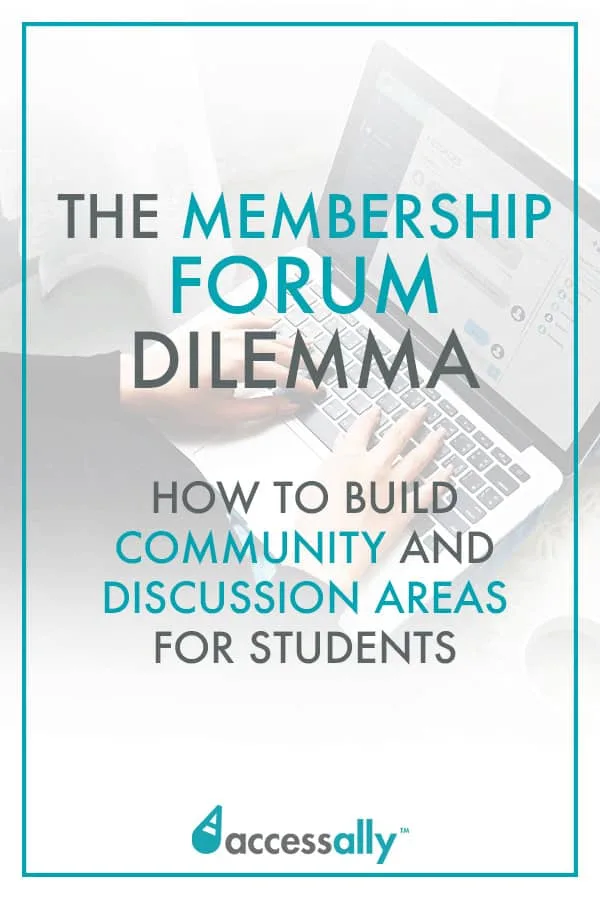 graphic with text that reads the membership forum dilemma 