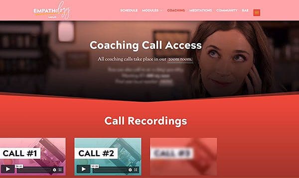 call recording page layout