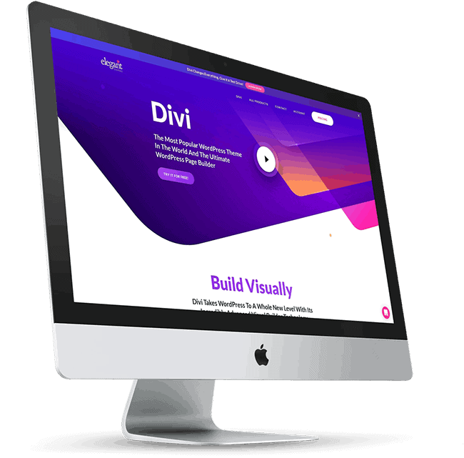 Divi sales page design example on desktop