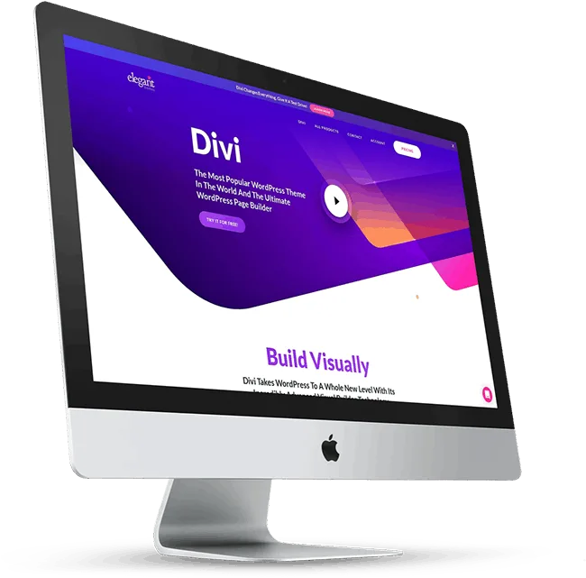 Divi sales page design example on desktop