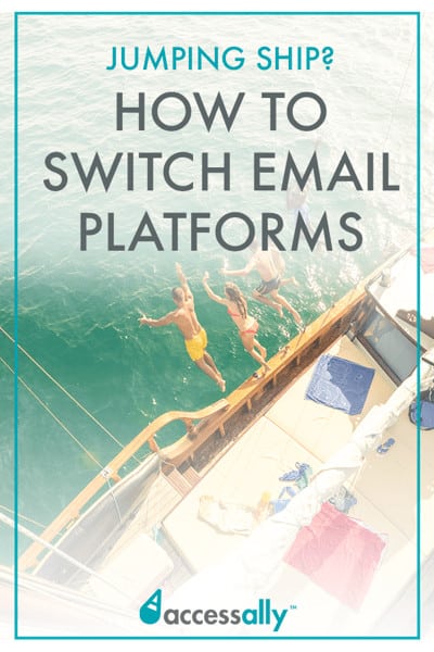 Learn how to switch email marketing platforms - it's like jumping off a ship!