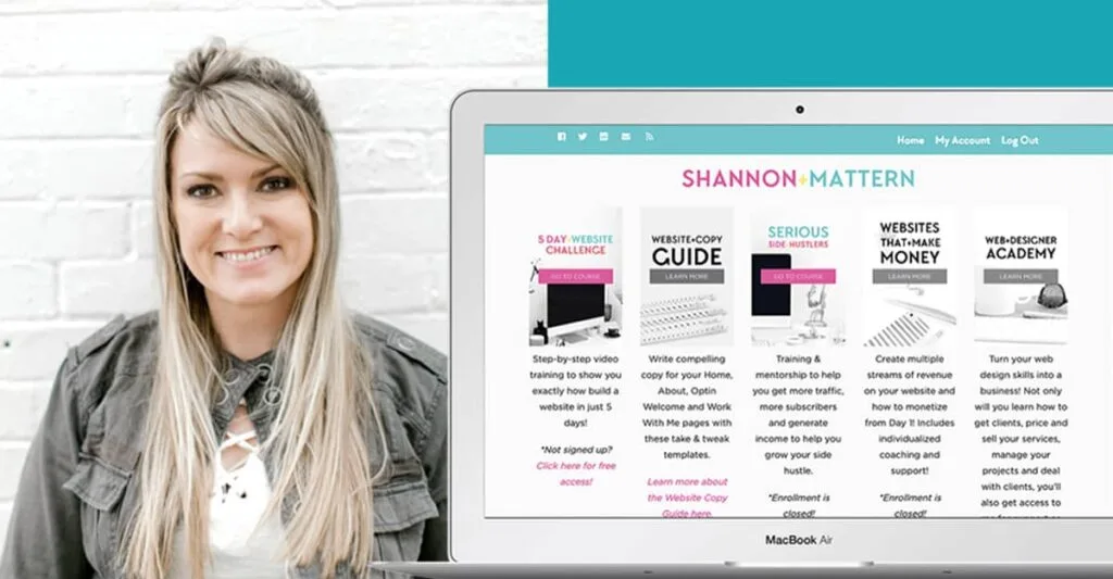 Online Membership Example Shannon Mattern membership site design