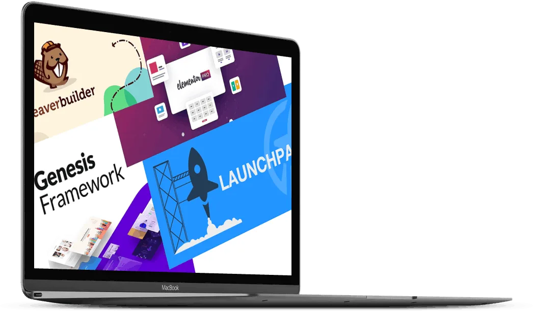 MacBook Pro showing themes