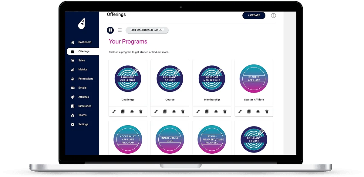 AccessAlly Offerings Dashboard