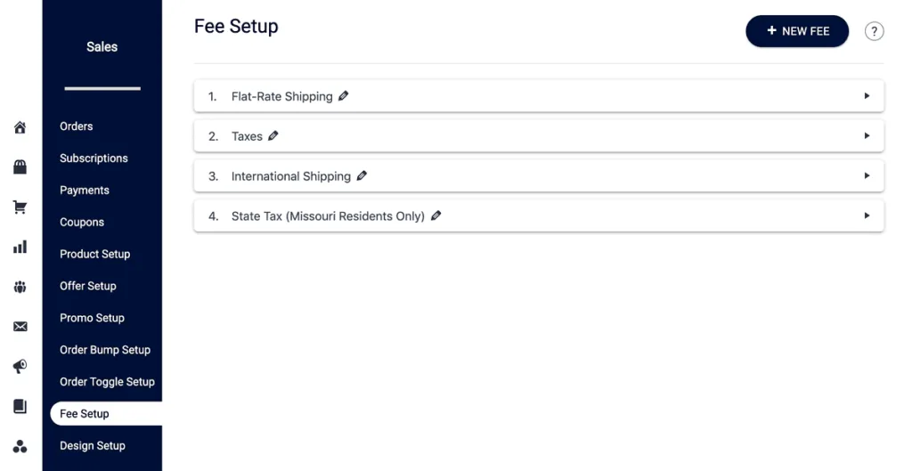 AccessAlly Tax and Shipping Fees