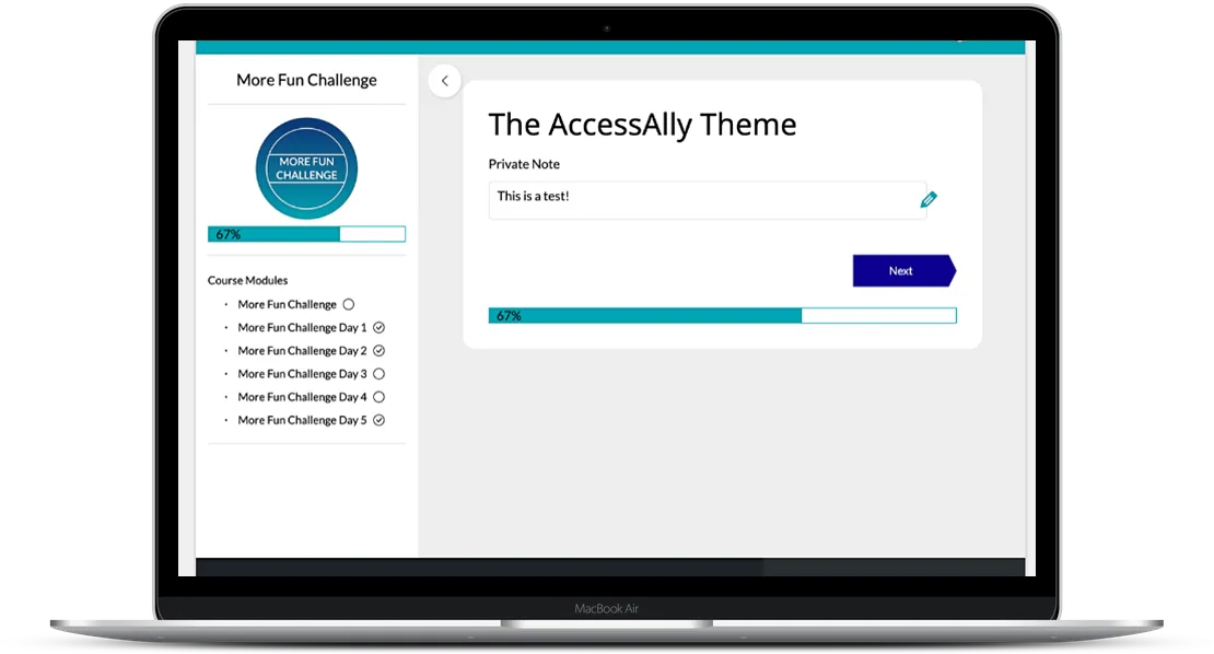 AccessAllyWordPressTheme - AccessAlly online course WordPress theme from AccessAlly