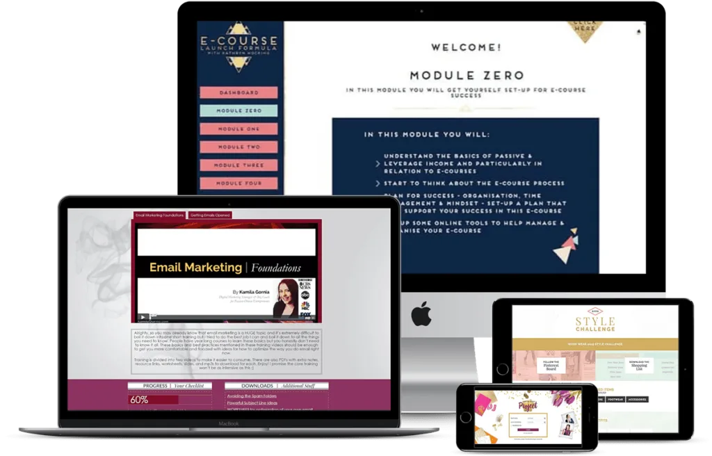 Online course design examples