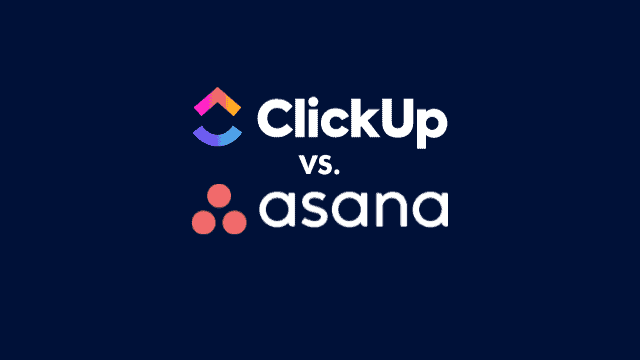Logos for ClickUp vs Asana