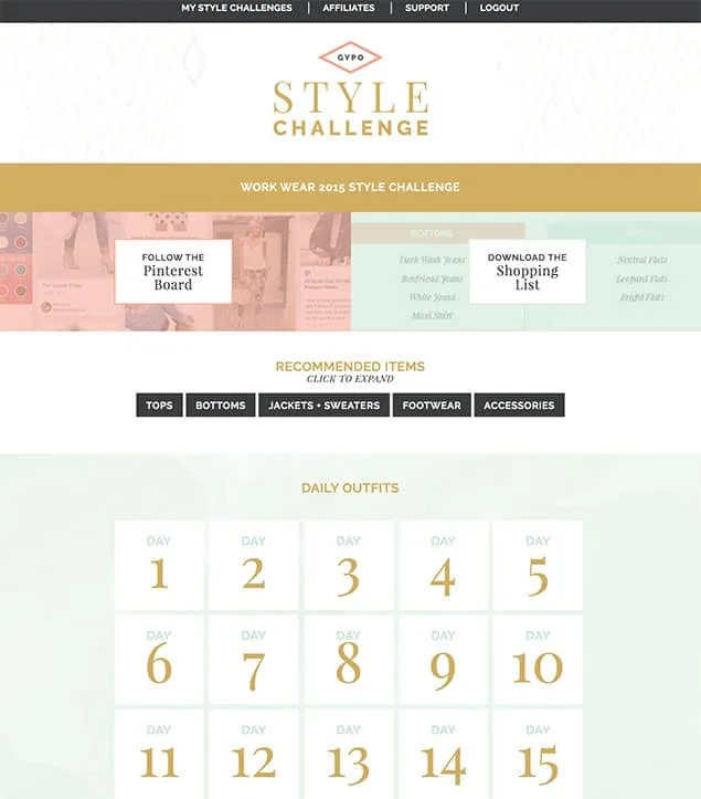 Membership-Site-Review-Style-Challenges - AccessAlly Style challenge screenshot