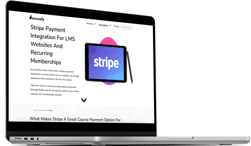stripe integration with AccessAlly