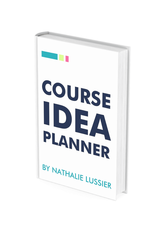 Physical book graphic for Course Idea Planner