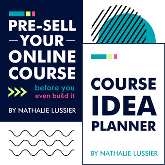 Book covers for Pre-Sell Your Online Course and Course Idea Planner books