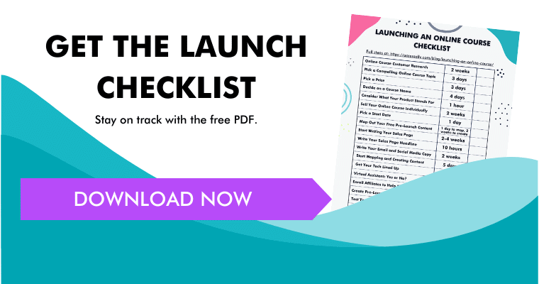 Click here to get the launch checklist
