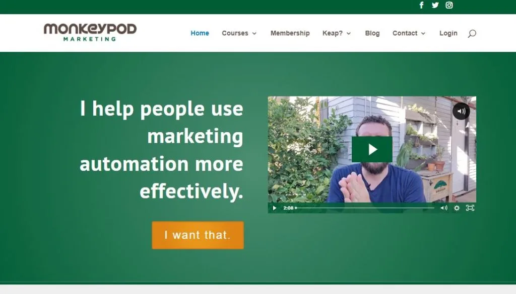 Monkeypod marketing landing page