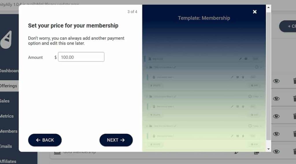 Configure your membership price settings in AccessAlly.