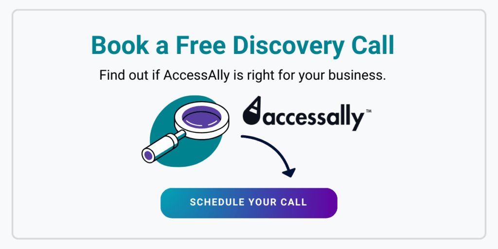 Image inviting you to book a free AccessAlly Discovery Call