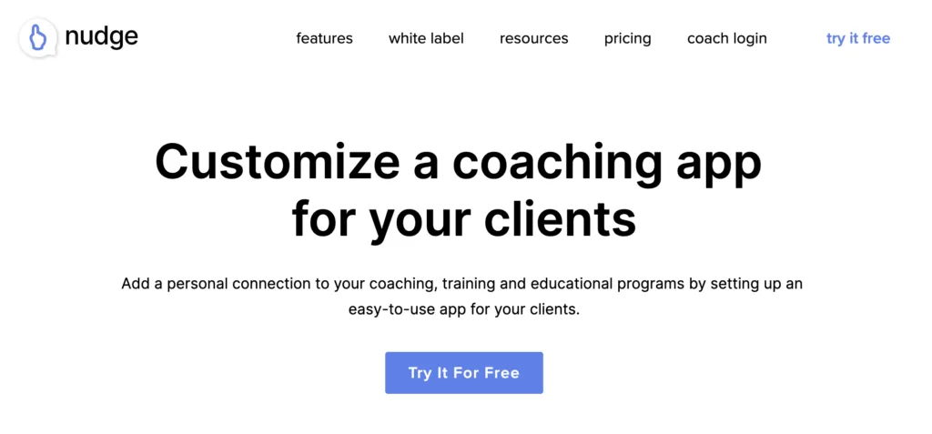 nudgecoach - AccessAlly NudgeCoach custom coaching app development