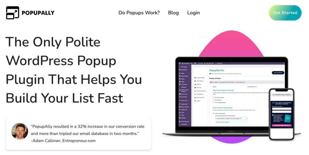 PopupAlly – WordPress popup plugin for increasing opt-ins