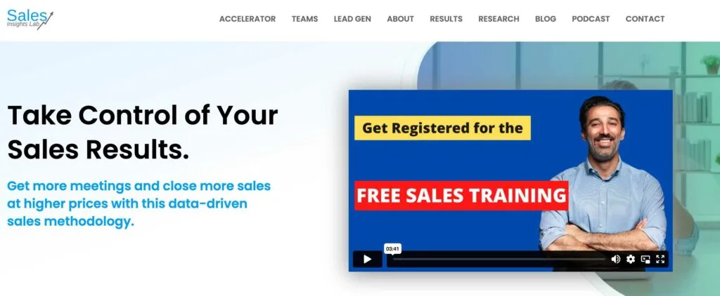 sales-insights-lab - AccessAlly Sales Insights Lab landing page.