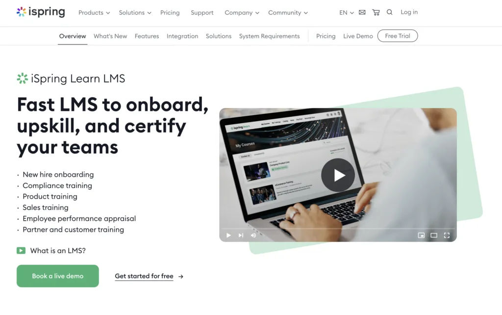 iSpring Learn Enterprise LMS