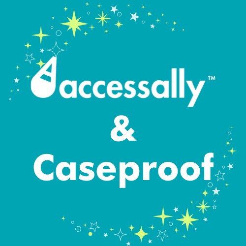 AccessAlly and Caseproof - AccessAlly Text with AccessAlly and Caseproof logos