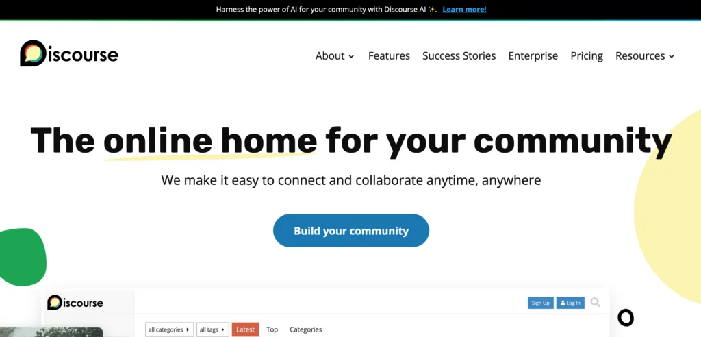 Discourse-membership-site-platforms - AccessAlly membership site platforms