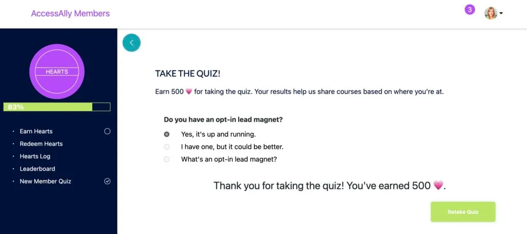 Online Gamified Learning