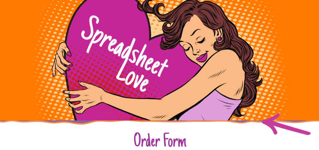 EmbodyArt by Colormaiden "Spreadsheet Love" Order Form bleeded edges AccessAlly feature