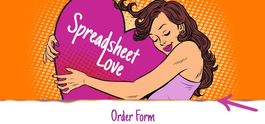 Colormaiden Order Forms Bleeded Edeges - AccessAlly EmbodyArt by Colormaiden "Spreadsheet Love" Order Form bleeded edges AccessAlly feature