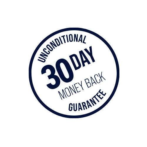 Unconditional 30 day money back guarantee
