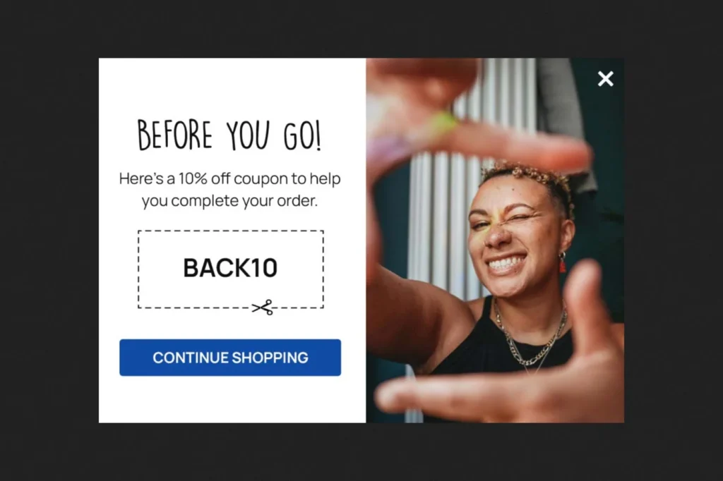 Popups-Exit-Intent-Coupon-Example - AccessAlly