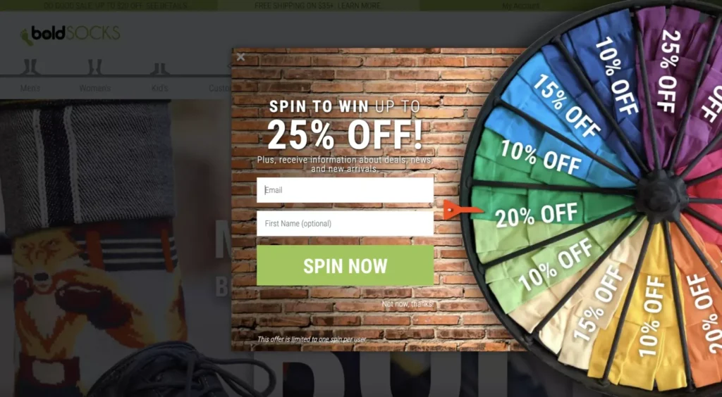 gamified coupon example - AccessAlly