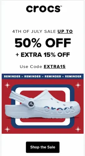 location based coupon example - AccessAlly