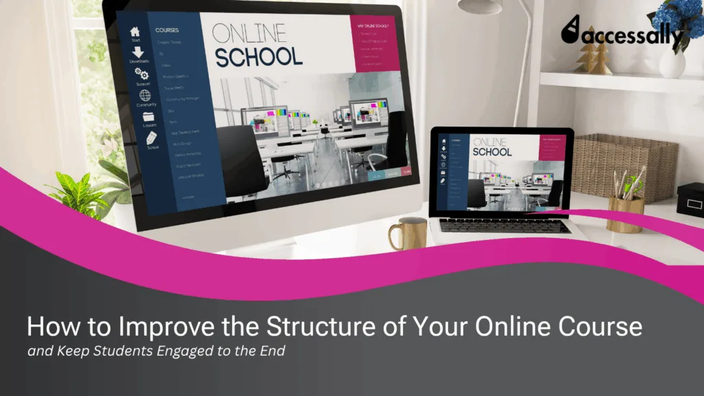 how to structure an online course