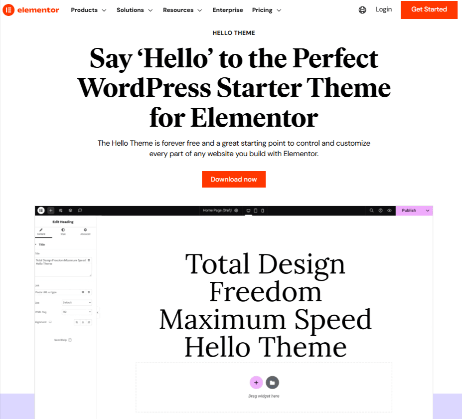 Hello by Elementor homepage - AccessAlly